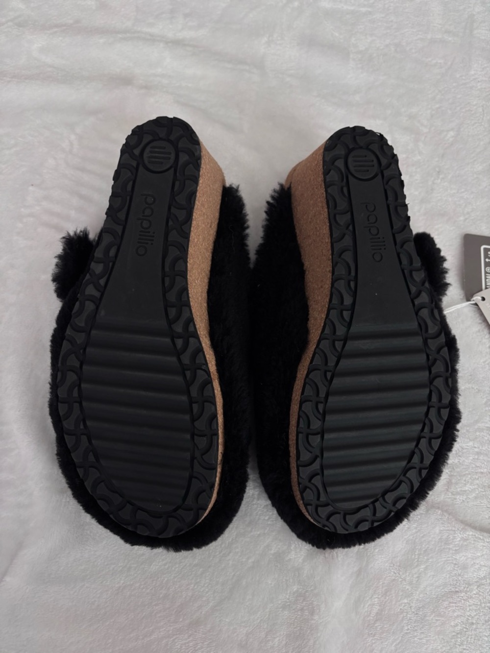 BIRKENSTOCK Papillio Fanny Teddy Shearling Heeled Slip On Clog--NWT--8 - Picture 14 of 15